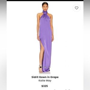 Revolve Sideit Gown in Grape